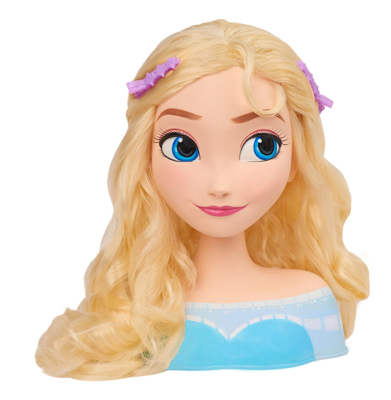 Disney Frozen Elsa Styling Head Toy with 14 Accessories for Hair Styling and Braiding, Ages 3+ Z9