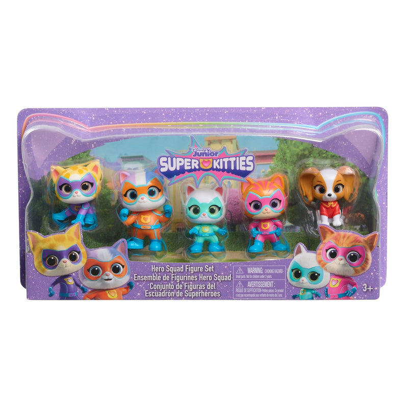 Disney SuperKitties Collectible Hero Squad Figure Set, 5-pc R3