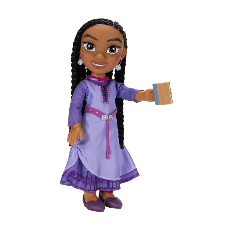Disney Wish Asha Core Collectible Doll, Large 14-in Toy Figure for Kids, Ages 3+ H7