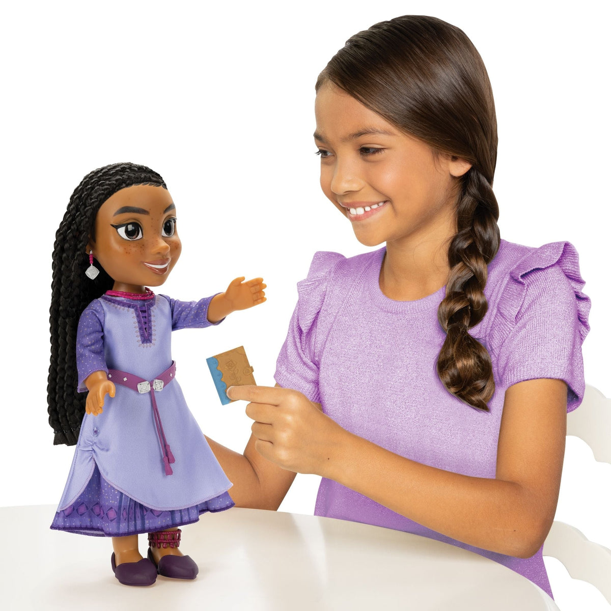 Disney Wish Asha Core Collectible Doll, Large 14-in Toy Figure for Kids, Ages 3+