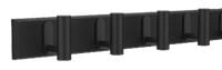 Dowel 4 Hook Rack, Black A9