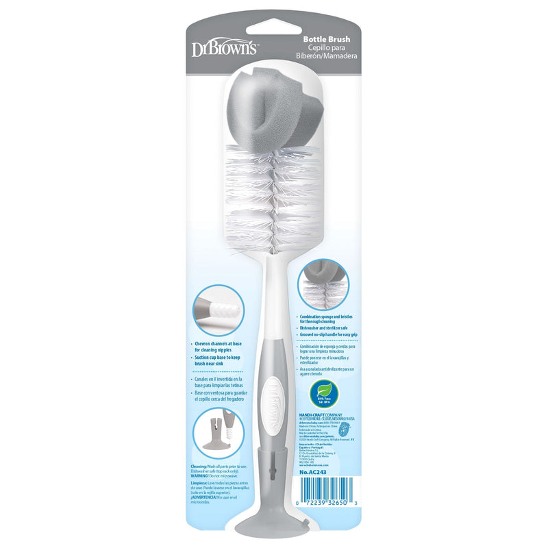 Dr. Brown's Soft Touch Bottle Brush, Grey P3