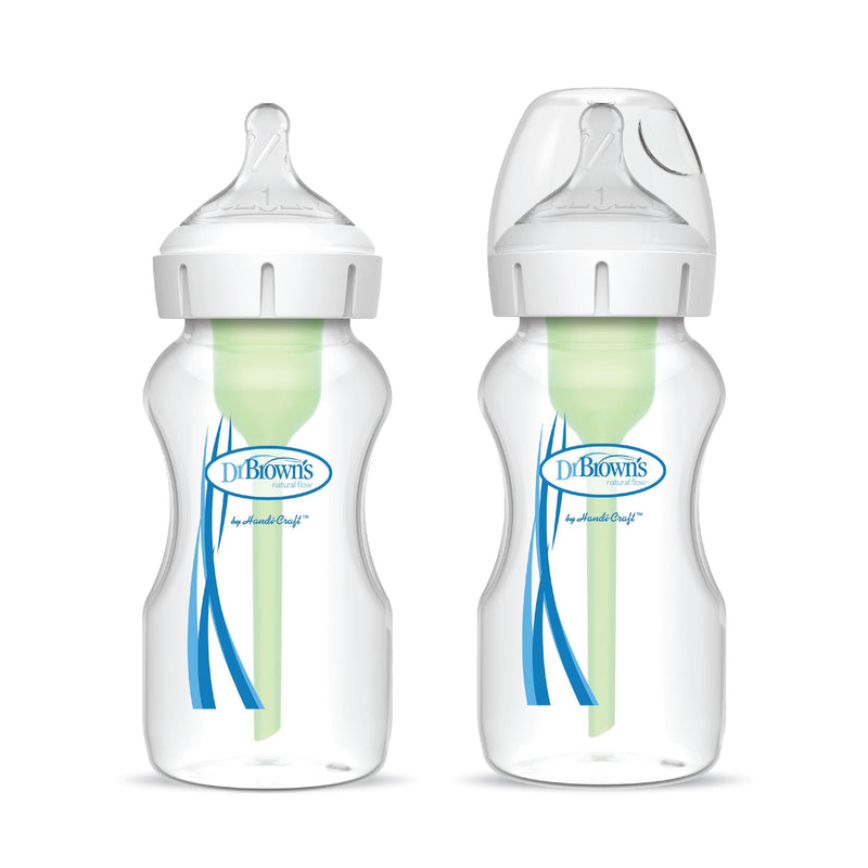 Dr. B's + Wide Neck Bottles, 9-oz, 2-pk W1
