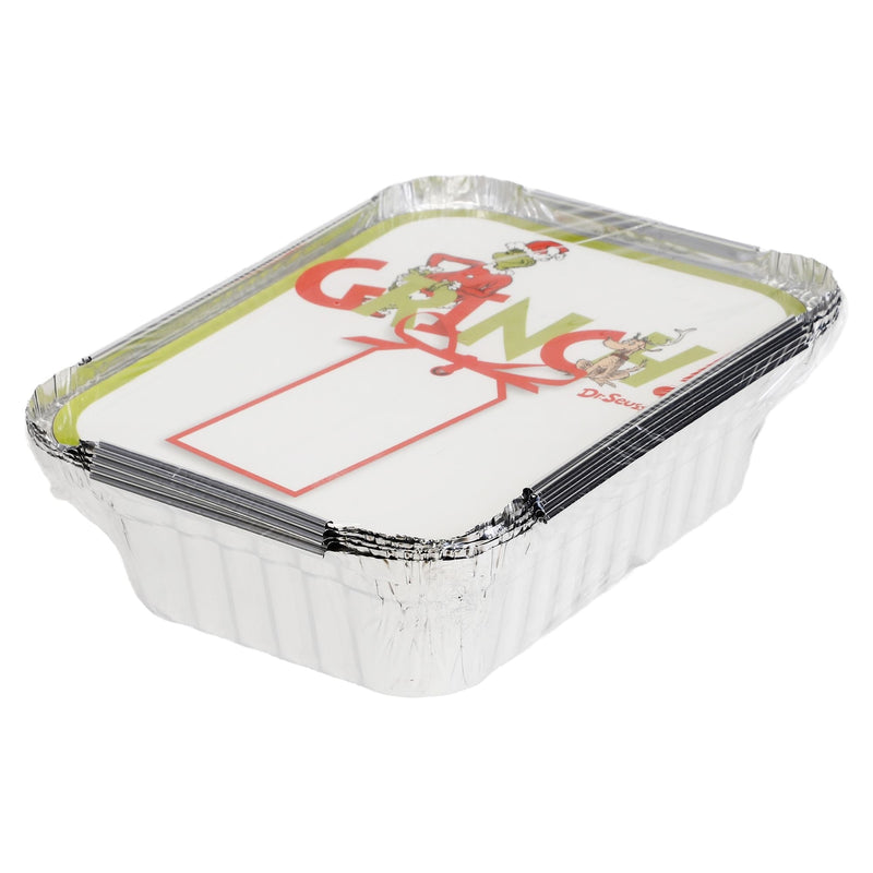 Dr. Seuss Grinch Aluminum Containers with Lids, 5-pk L6