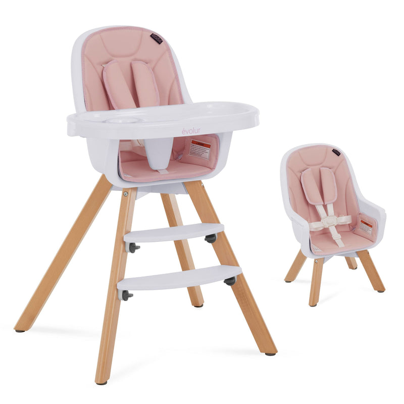 Dream on Me Zoodle Convertible High Chair, Pink Q0