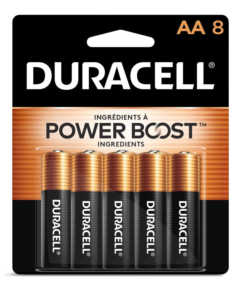 Duracell Coppertop AA Alkaline Batteries, All Purpose, 8-pk Q6