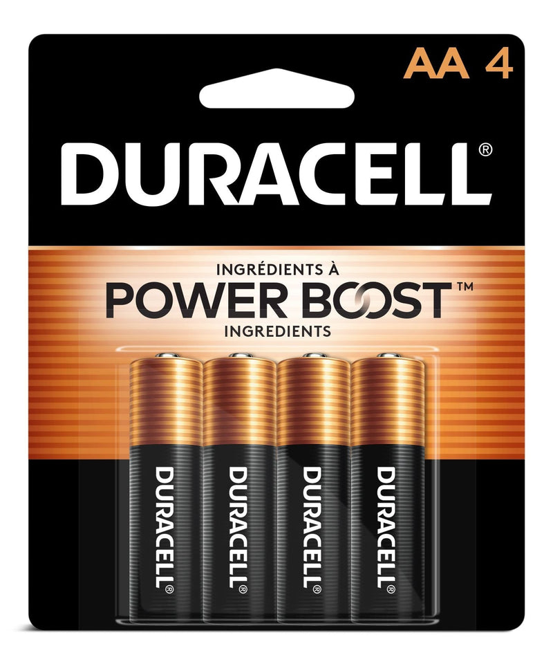 Duracell Coppertop AA Batteries, Alkaline, 4-pk Q3