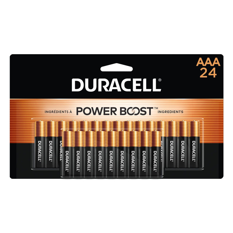 Duracell Coppertop AAA Batteries, Alkaline, 24-pk E9