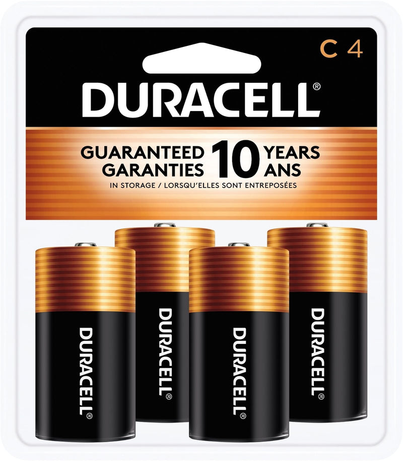 Duracell Coppertop C Alkaline Batteries, All Purpose, 4-pk T5