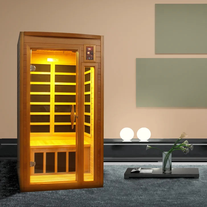 Dynamic Saunas Barcelona 1- to 2-person Infrared Carbon Sauna K4