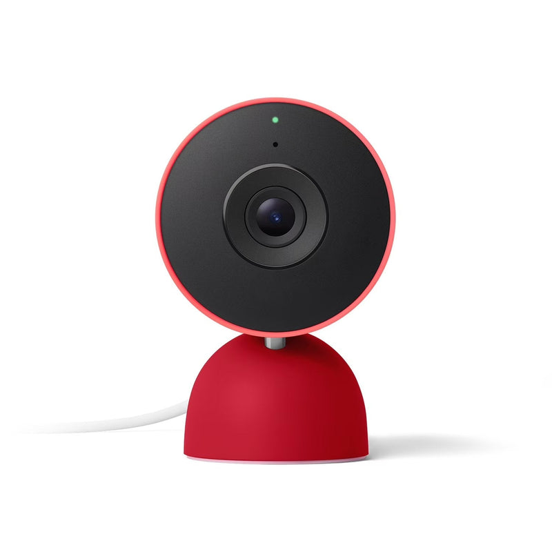 Google Nest Cam Indoor (Wired, 3rd Gen) - Indoor Security Camera with 2K Video - Works with Google Home - With Gemini - Berry J8