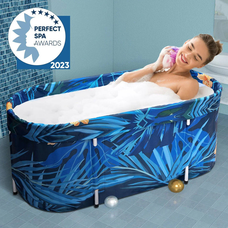 De-Stress 2023 Large Portable Folding Soaking Bathtub For Adults Y9
