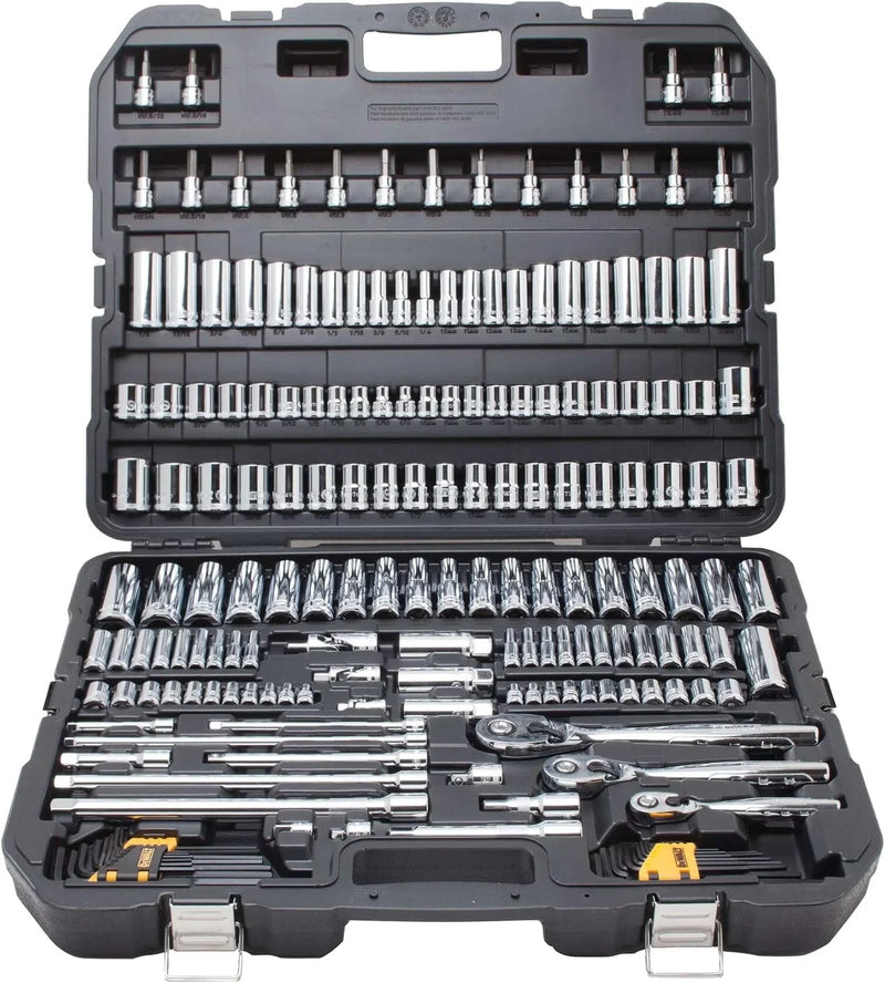 Mechanics Tool Set, SAE and Metric, 1/2, 1/4, 3/8 Drive Sizes, 192-Piece Z4
