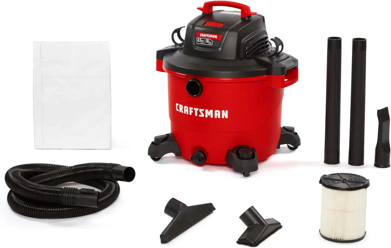 CRAFTSMAN 16 Gallon 6.5 Peak HP Wet/Dry Vac, Heavy-Duty Shop Vacuum G5