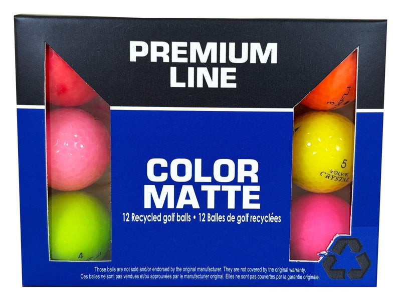 Eagle Recycled Golf Balls, Mixed/Matte Colours, 12-pk V3