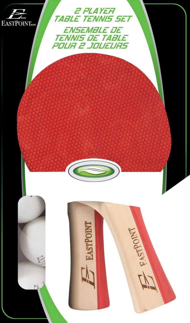 EastPoint 2-Player Table Tennis/Ping Pong Set with Paddles/Rackets & Balls, 5-pc S1