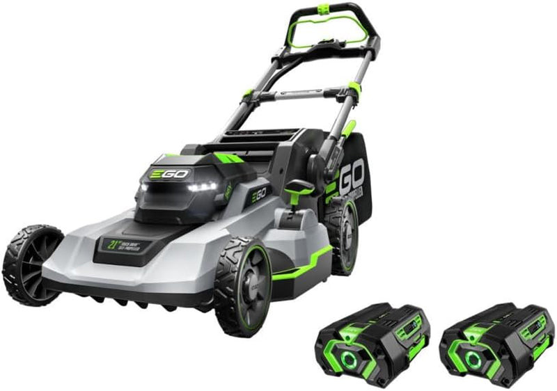 EGO Power 21-Inch 56V Self-Propelled Cordless Lawn Mower with 2x 4.0Ah Batteries & Rapid Charger, Black O1