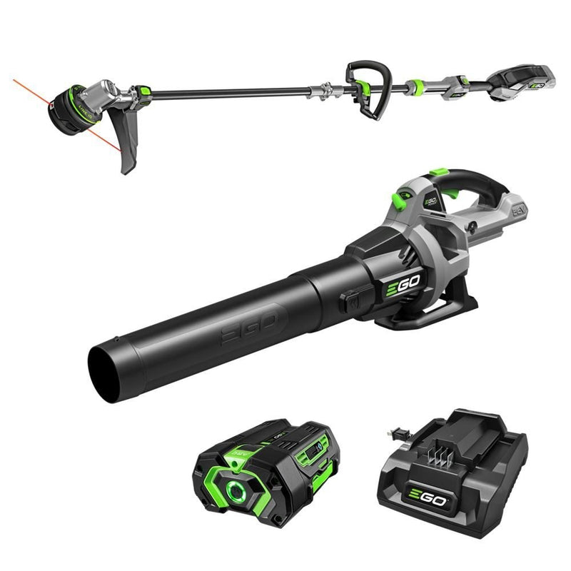 EGO POWER+ 56V 15-in String Trimmer & 530 CFM Leaf Blower Combo Kit, Includes (1) 2.5Ah Battery and (1) 210W Standard Charger, ST1502LB B8