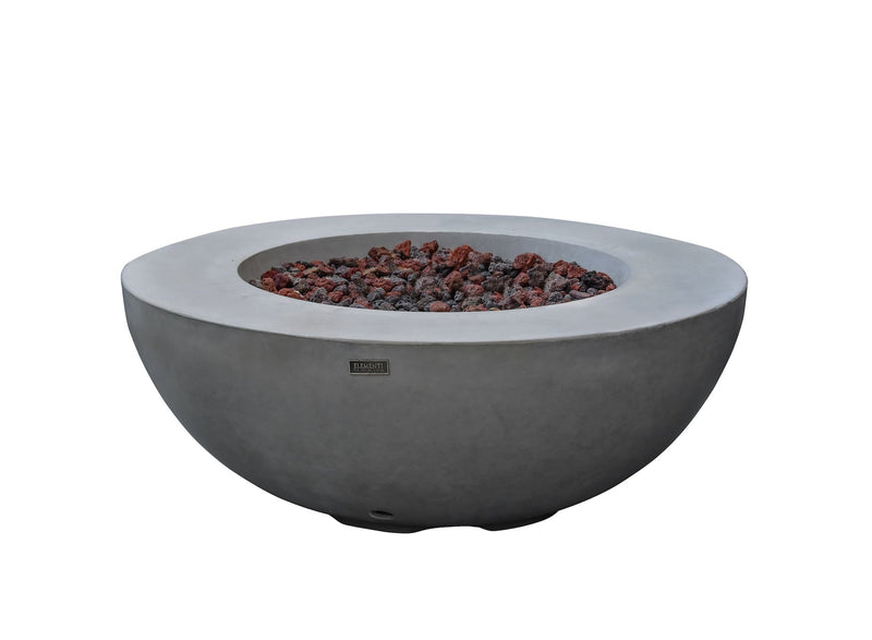 Elementi Lunar Bowl Fire Pit, Natural Gas, Light Grey, 45,000 BTU Z6