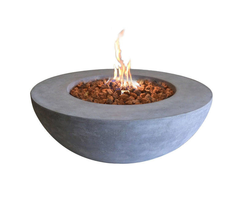 Elementi Lunar Bowl Liquid Propane, Light Grey E9