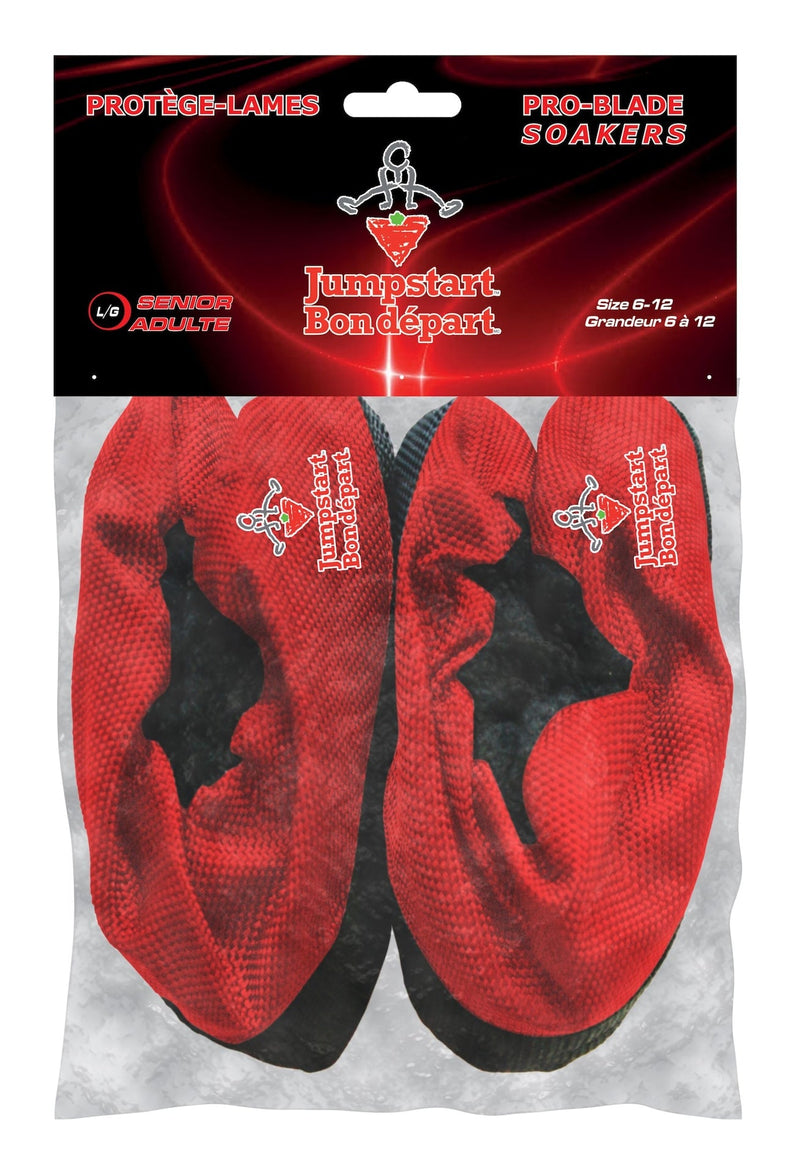 Elite Hockey Pro-Blade Soakers Skate Guards, Jumpstart Red, Assorted Sizes I1
