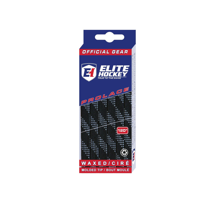 Elite Hockey Prolace Skate Laces, Waxed, Black, Assorted Sizes Q5