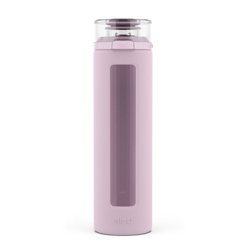 Ello Clara Glass Water Bottle, 20-oz, Assorted Colours F4
