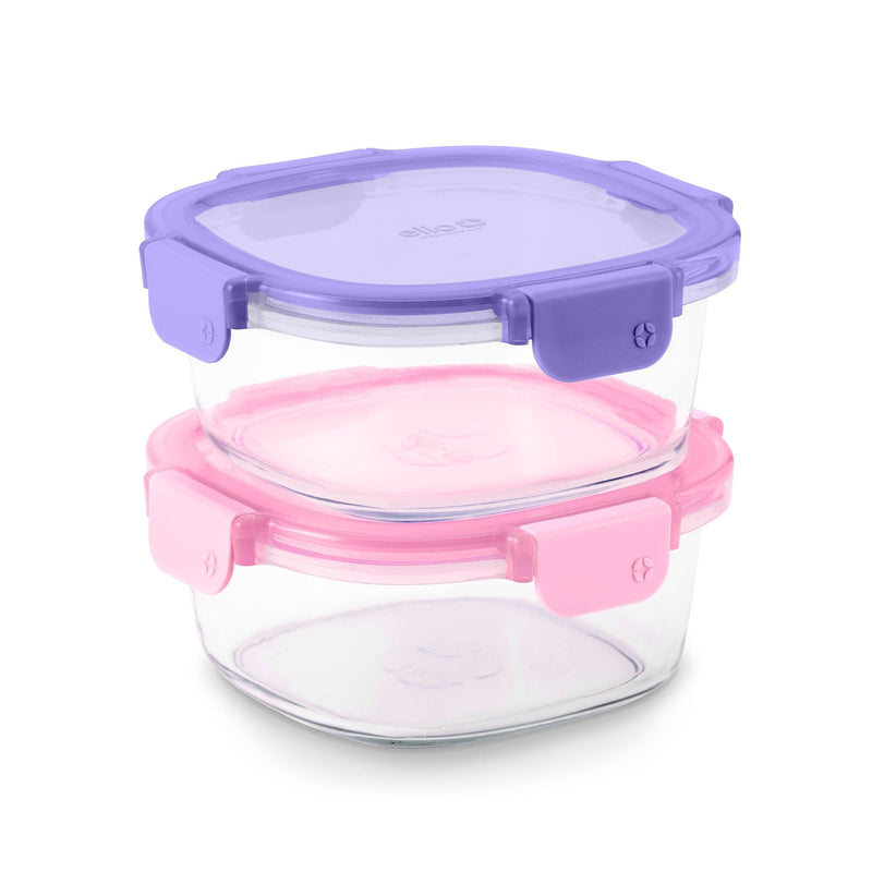 Ello Colour-lock RoundMeal Prep, 3.4 Cup, 2-pk G8