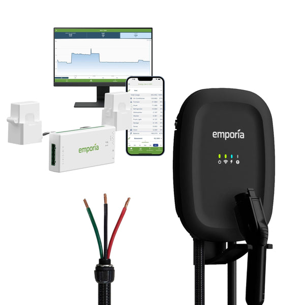 Emporia 48A Wi-Fi Level 2 Hardwired J1772 EV Charger with Load Management A5
