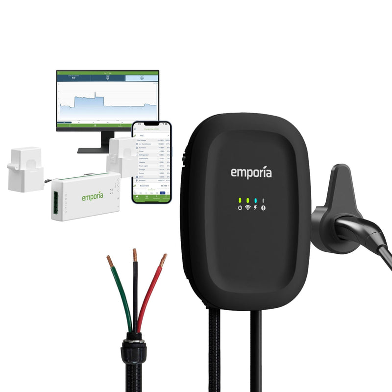 Emporia 48A Wi-Fi Level 2 Hardwired NACS EV Charger with Load Management Y3