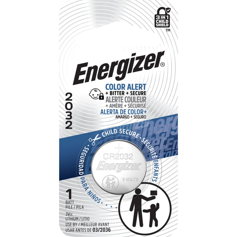 Energizer 1-pk CR2032 3V / 3 Volt Lithium Coin Cell Battery, Long Lasting J0