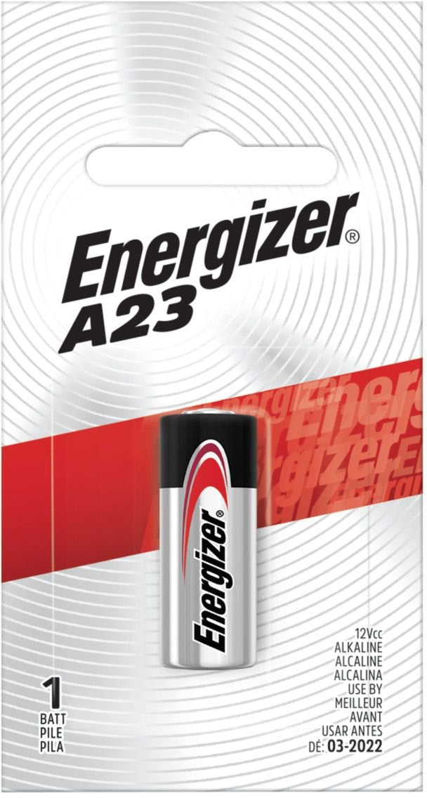 Energizer 12V / 12 Volt Alkaline A23 Battery, Long Lasting, All Purpose, 1-pk J9