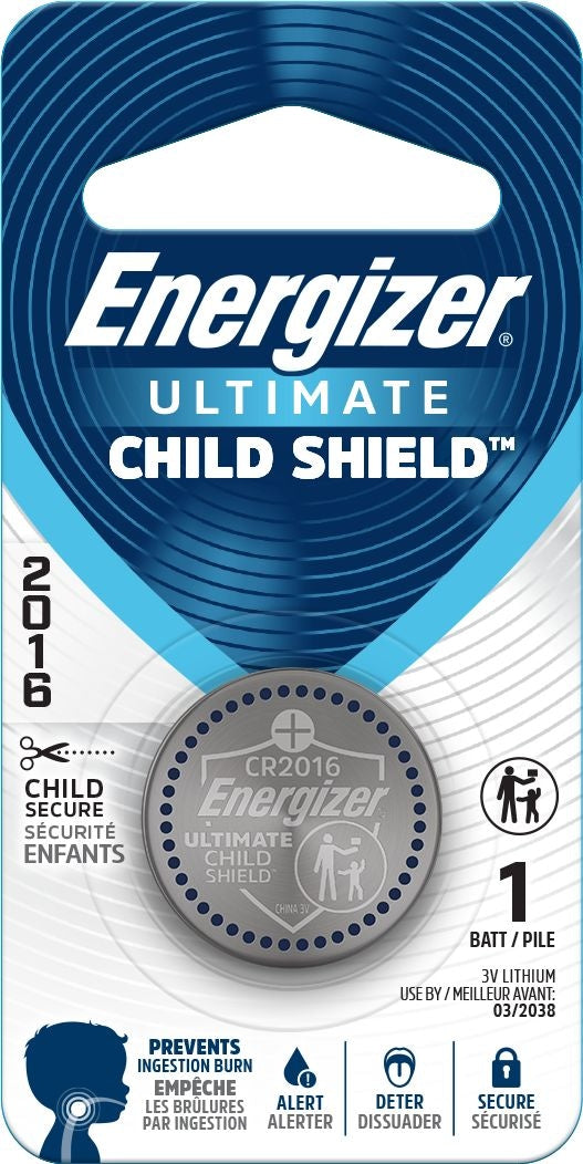 Energizer 2016 Child Shield Lithium Battery S4