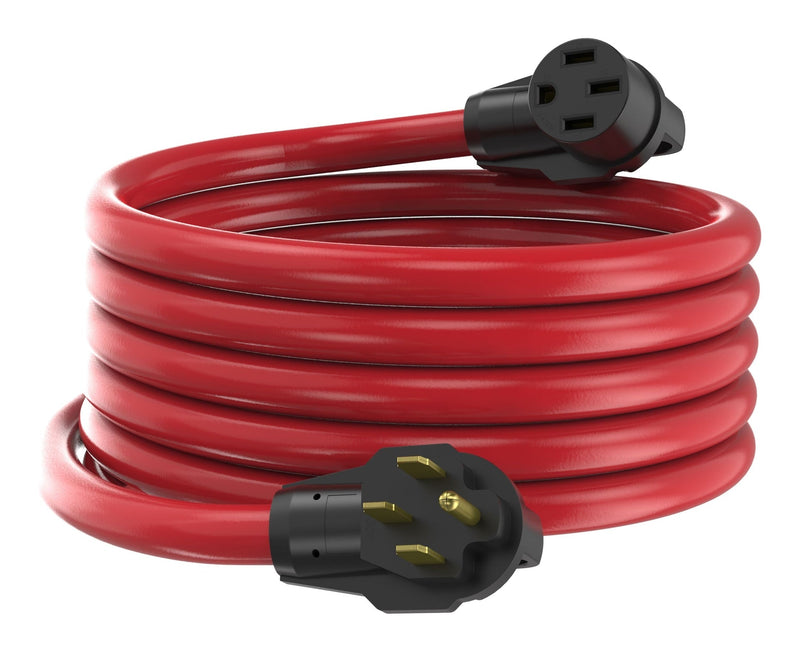 Energizer 50A 25-ft Single-Outlet RV & EV Extension Cord, Red J7