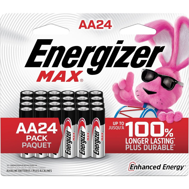 Energizer Alkaline MAX Double A Batteries, 24-pk E3