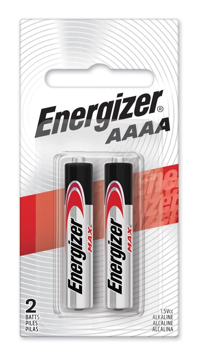Energizer Max 2-pk AAAA Alkaline Batteries, For Small devices L4