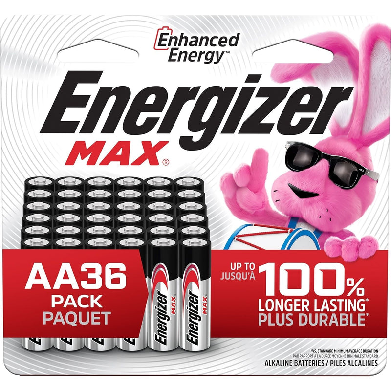 Energizer Max Alkaline AA Batteries, 36-pk X7