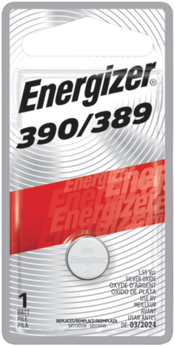 Energizer Silver Oxide 1-pk 390/389 LR1130 AG10 1.5V / 1.5 Volt Button Cell Battery F2