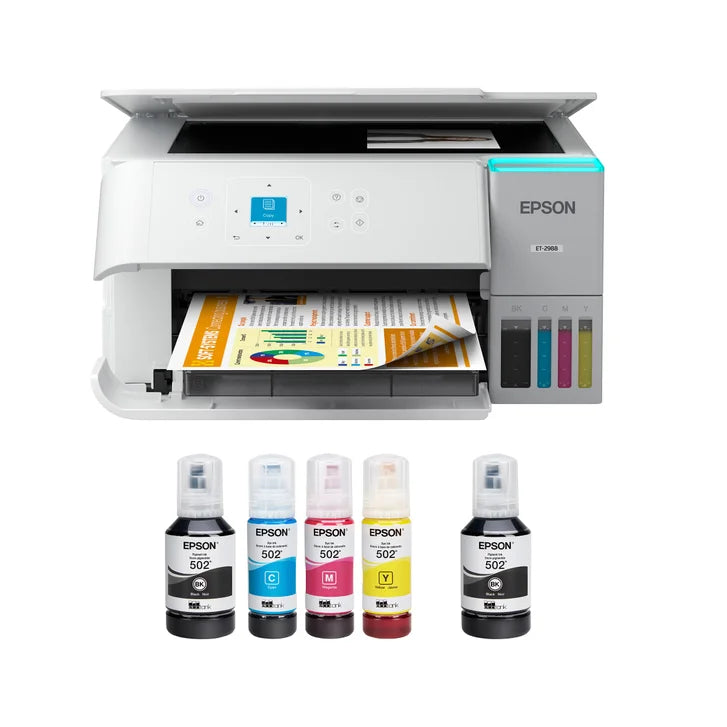 Epson EcoTank ET-2988 All-in-One Colour Supertank Printer with Bonus Black Ink Bottle G1