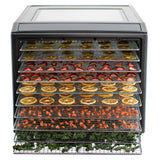 Excalibur Performance Series 10-Tray Food Dehydrator, Steel, 700W, Stainless Steel, Black