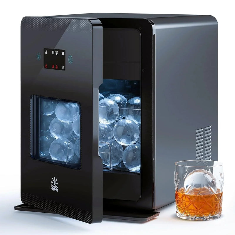 Clear Ice Ball Maker 2" 4 Spheres 144/Day LCD Self-Cleaning X1