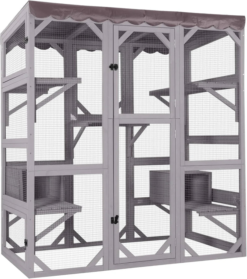 Catio Outdoor Cat Enclosure - Large Walk-In Kitty Cage Z4