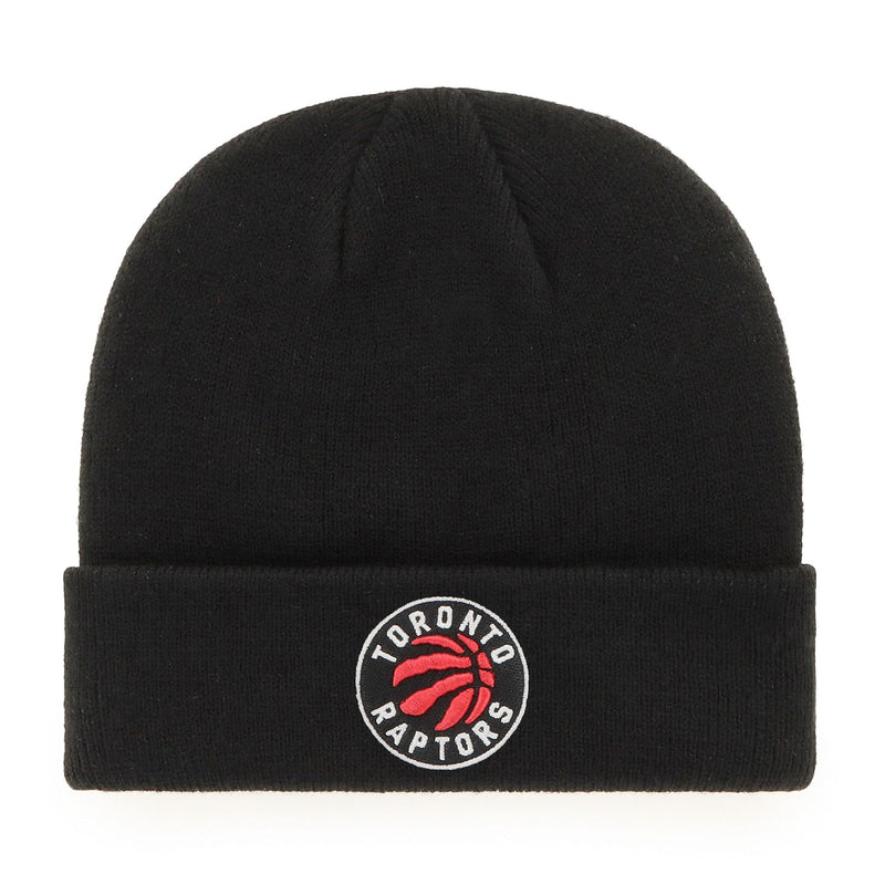 Fan Favorite NBA Toronto Raptors Mass Freeze Knit Cuffed Toque with Embroidered Logo, Black F8