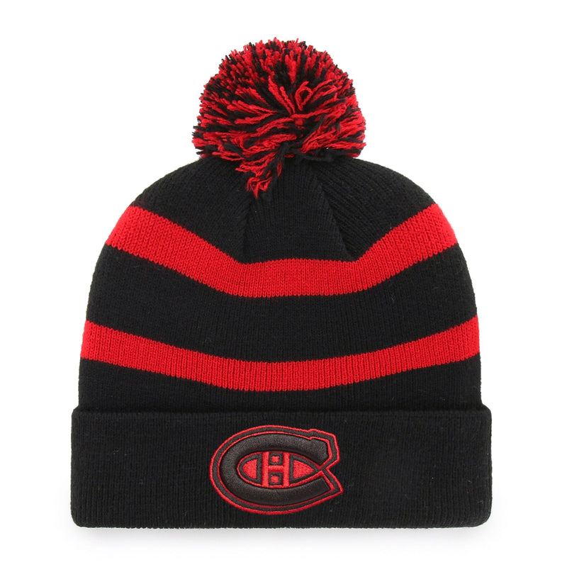 Fan Favorite NHL Montreal Canadiens Mass Breakaway Cuff Knit Pom Toque, Black, Adult H7