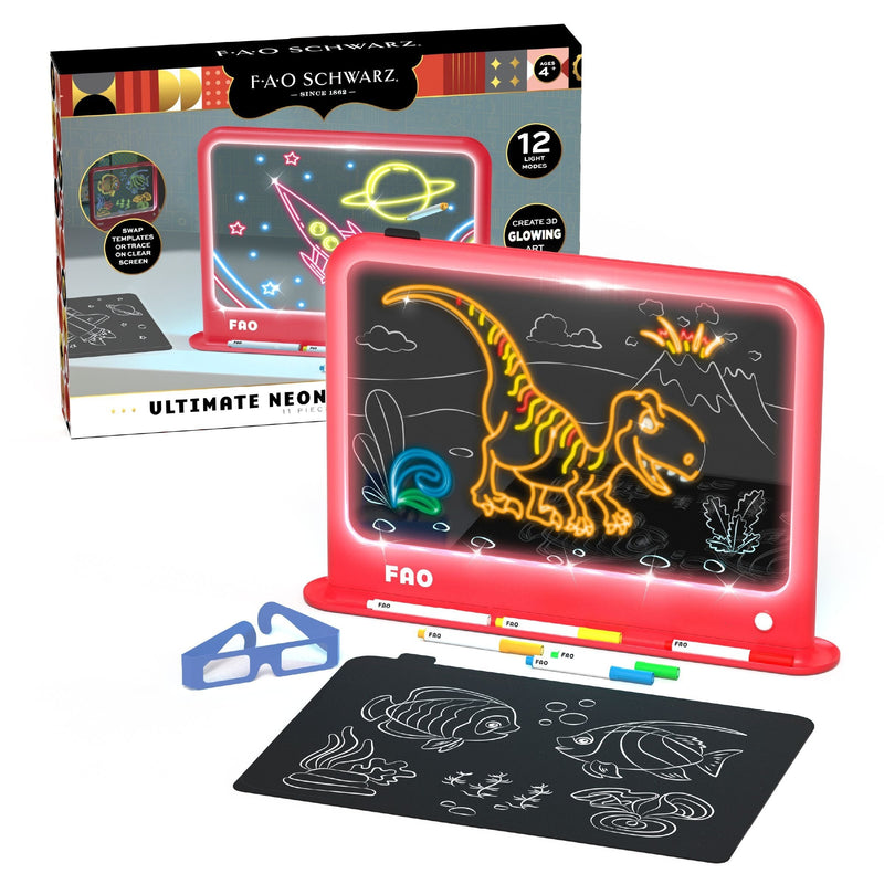 FAO Schwarz Drawing Light Designer Deluxe, Red A4