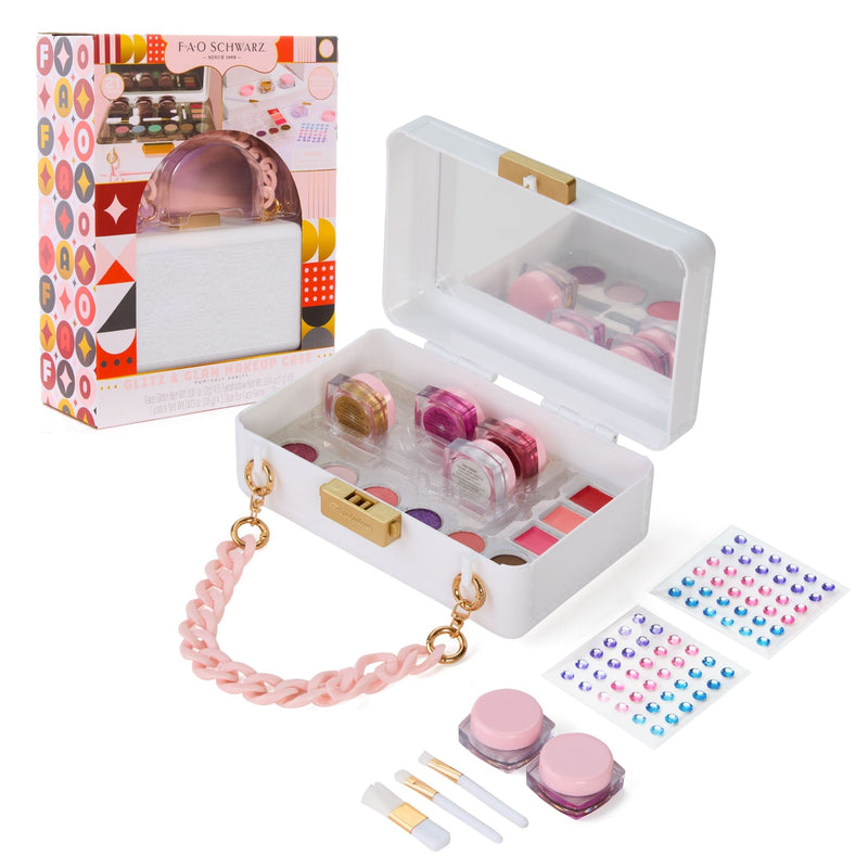 FAO Schwarz Girls Purse Makeup Case, Pink T0
