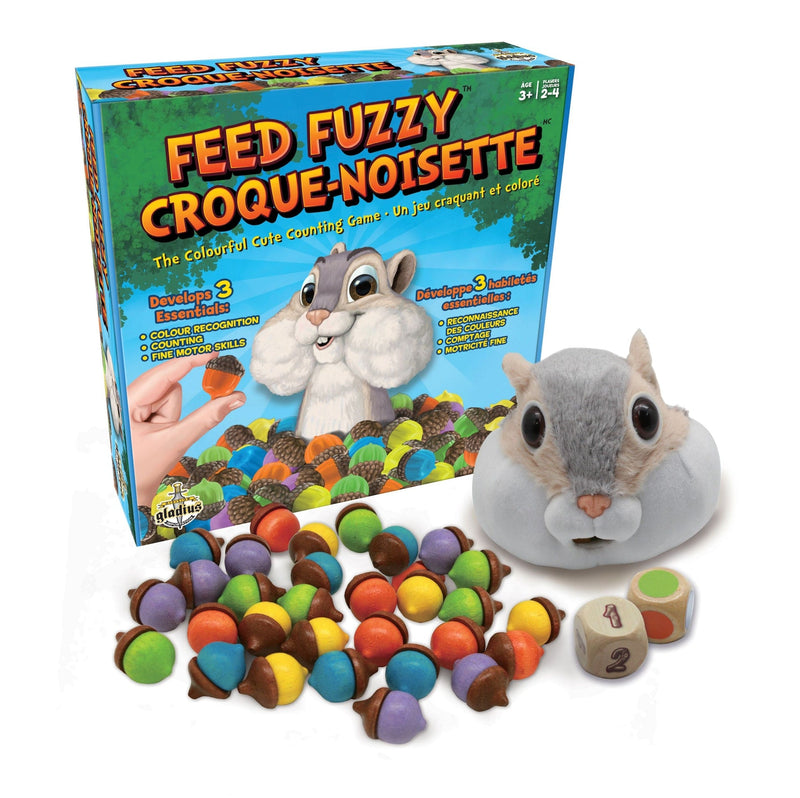 Feed Fuzzy Colourful Counting Game, Bilingual, Ages 3+ X9