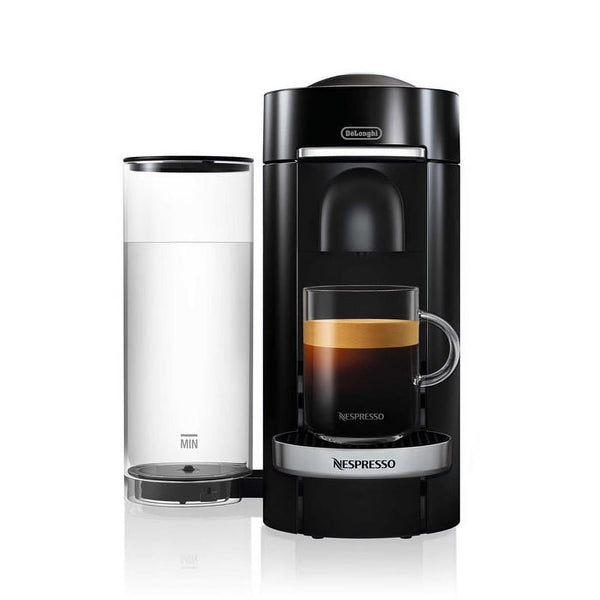 Nespresso New Vertuo Plus Deluxe Coffee and Espresso Machine by De'Longhi, Black, Single-Serve Brewers K3
