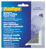 FibaTape Self-Adhesive Wall & Ceiling Hole Repair Patch For Drywall & Plaster, 4 x 4-in