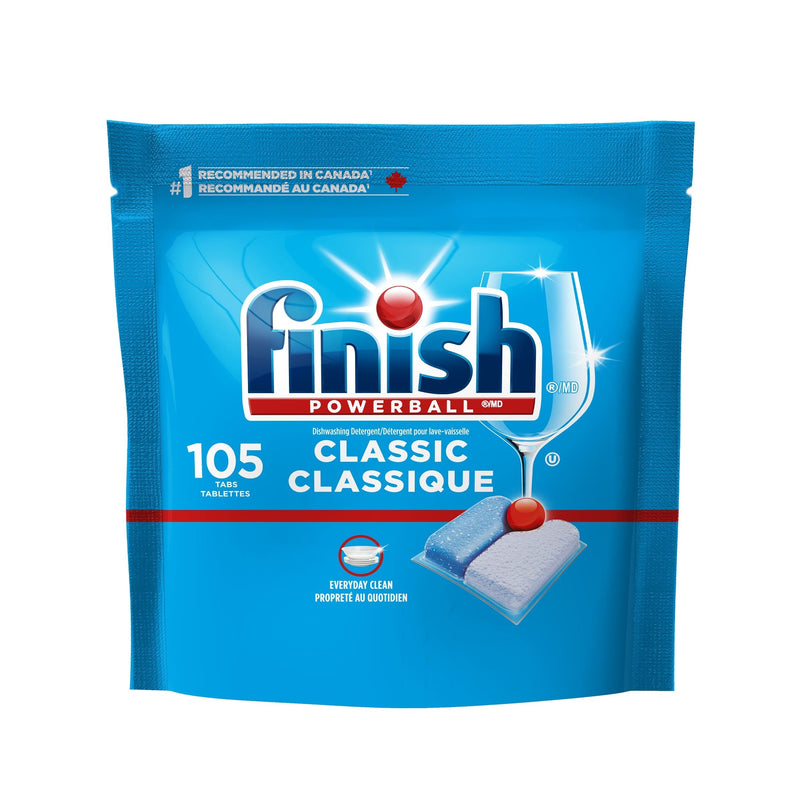 Finish Powerball Classic Dishwasher Detergent Tabs, Fresh Scent, 105-pk N6